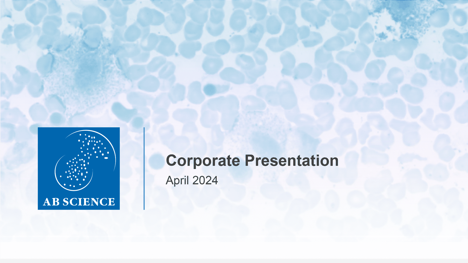 Corporate Presentation Avril 2024 AB Science